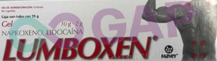 GE NAPROXENO/LIDOCAINA LUMBOXEN ROJO GEL TUBO 35 G