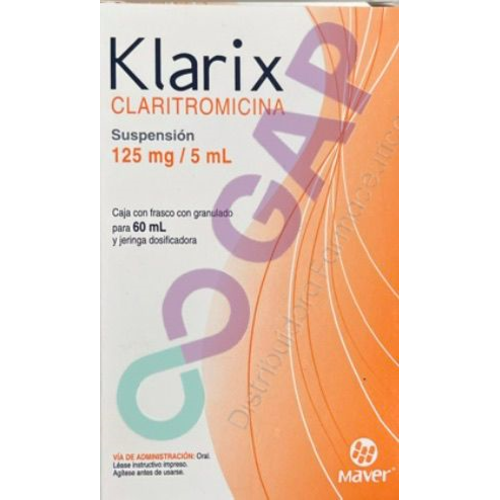GE CLARITROMICINA KLARIX SUSP 125 MG FCO 60 ML