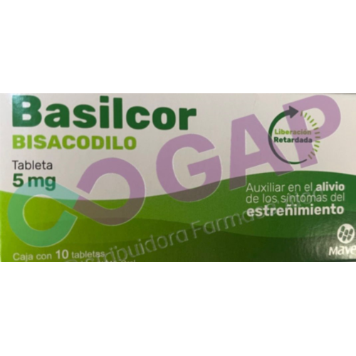 GE BISACODILO 5MG C/10 TAB BASILCOR