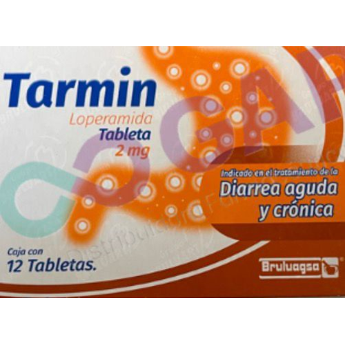 GE LOPERAMIDA TARMIN 2 MG 12 TABLETAS