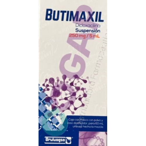 GE DICLOXACILINA BUTIMAXIL SUSP 250 MG FCO 60 ML