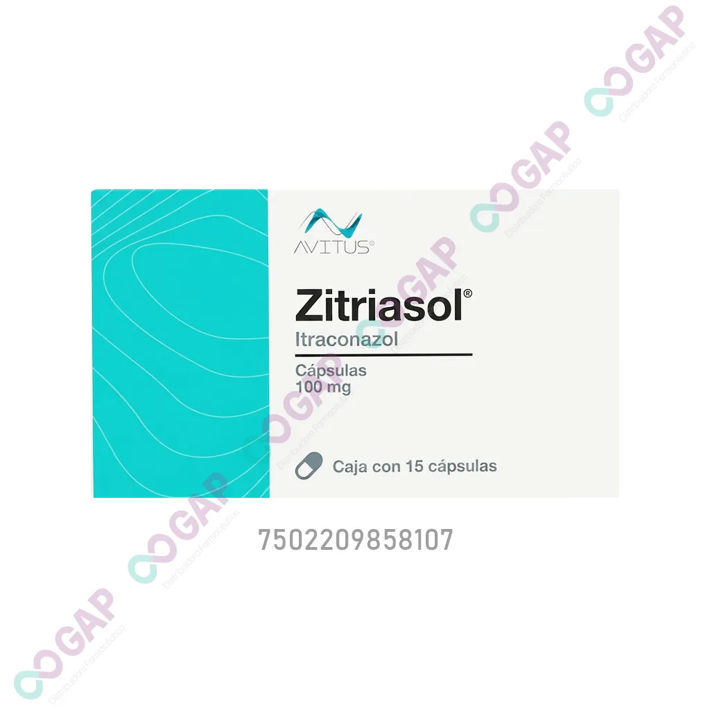 GE ITRACONAZOL ZITRIAZOL 100MG C/15 CAPSULAS