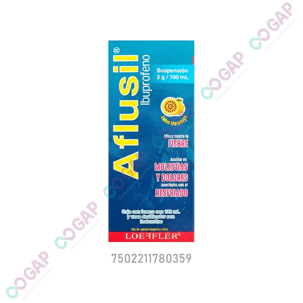 GE IBUPROFENO AFLUSIL SUSP 2G/100ML 120 ML