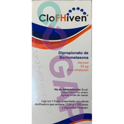 GE DIPRO DE BECLOMETASONA CLOFHIVEN AEROSOL 50UG INH 200 DOSIS