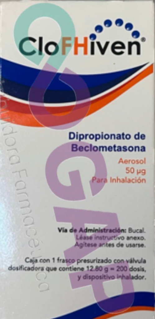 GE DIPRO DE BECLOMETASONA CLOFHIVEN AEROSOL 50UG INH 200 DOSIS