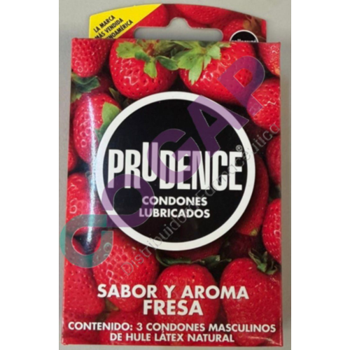 PRUDENCE SABOR FRESA CARTERA C/3