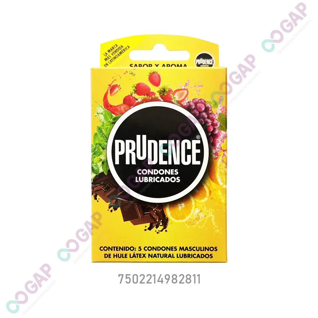 PRUDENCE SABOR Y AROMA MIX C/5 PRESERVATIVOS