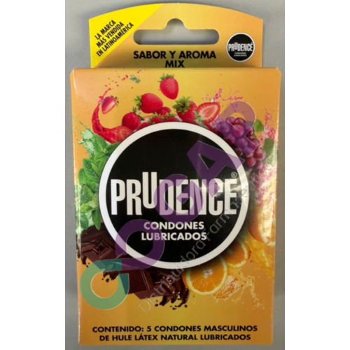 PRUDENCE SABOR Y AROMA MIX C/5 PRESERVATIVOS