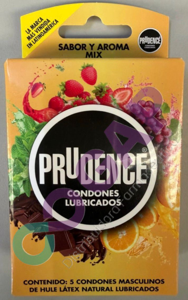 PRUDENCE SABOR Y AROMA MIX C/5 PRESERVATIVOS