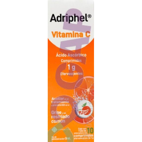 ADRIPHEL VITAMINA C 1 G EFERVESCENTE 10 COMPRIMIDOS