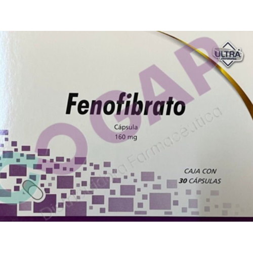 GE FENOFIBRATO ULTRA 160 MG 30 CAPSULAS