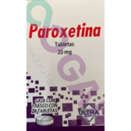 GE PAROXETINA 20 MG 20 TABLETAS