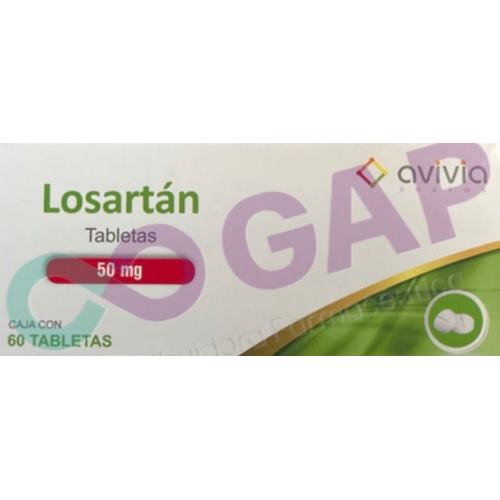 GE LOSARTAN AVIVIA 50 MG 60 TABLETAS