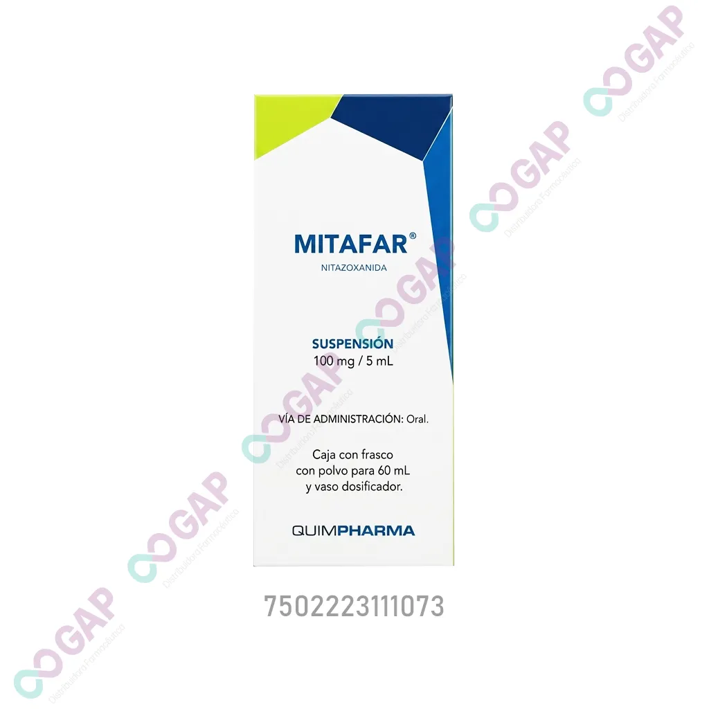 GE NITAZOXANIDA MITAFAR SUSP 60 ML