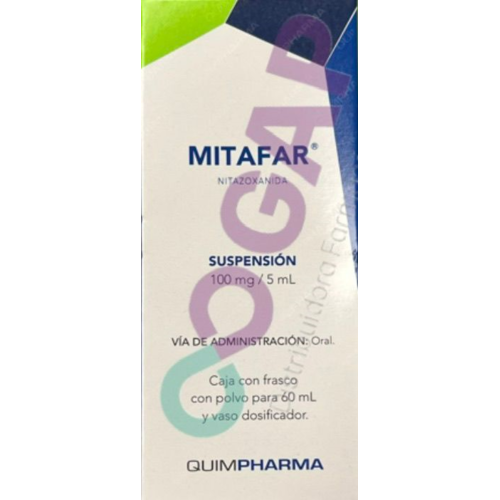 GE NITAZOXANIDA MITAFAR SUSP 60 ML