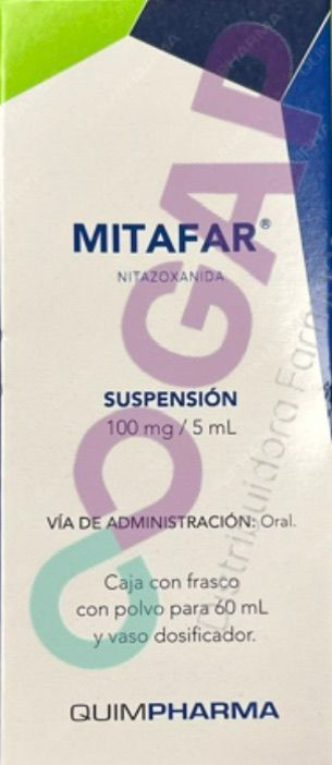 GE NITAZOXANIDA MITAFAR SUSP 60 ML
