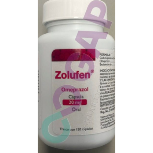 GE OMEPRAZOL ZOLUFEN 20 MG 120 CAPSULAS