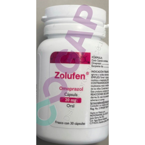 GE OMEPRAZOL ZOLUFEN 20 MG 30 CAPSULAS
