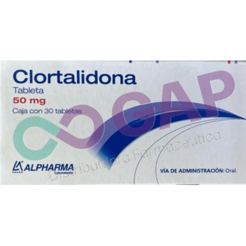 GE CLORTALIDONA ALPHARMA 50 MG 30 TABLETAS