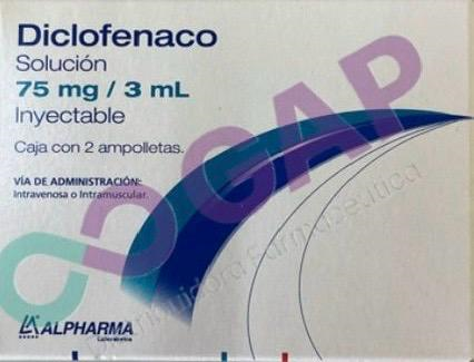 GE DICLOFENACO 75MG/3ML C/2 AMP ALPHARMA