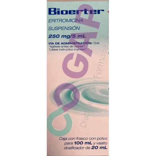 GE ERITROMICINA BIOERTER SUSP 250MG/5ML FCO 100 ML