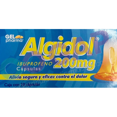 GE IBUPROFENO ALGIDOL 200 MG 10 CAPSULAS