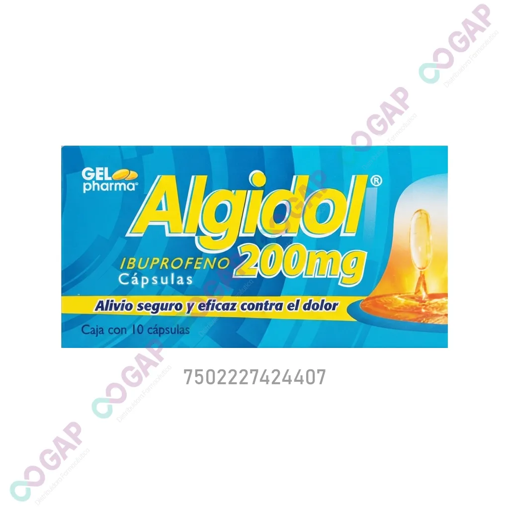 GE IBUPROFENO ALGIDOL 200 MG 10 CAPSULAS