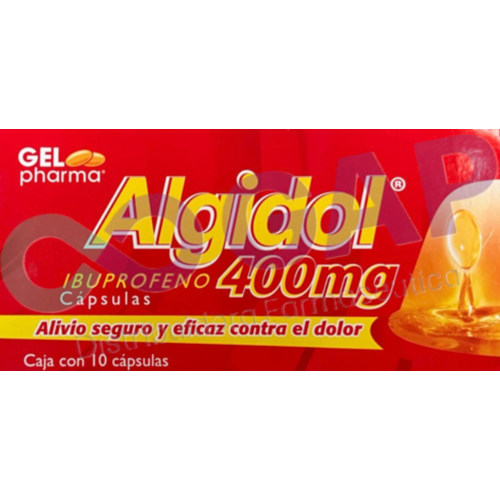 GE IBUPROFENO ALGIDOL 400 MG 10 CAPSULAS GEL