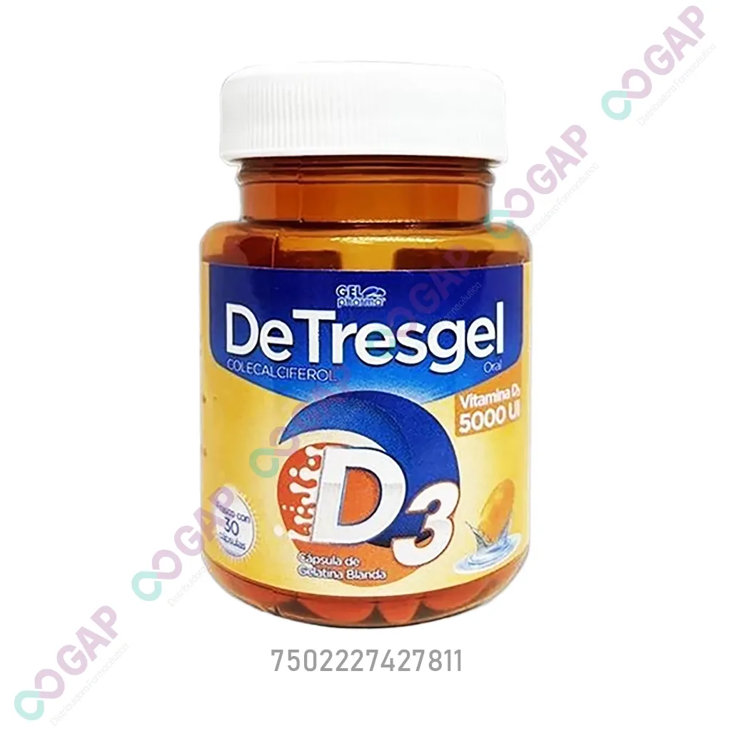 DETRESGEL VIT D3 5000 UI C/30 CAP