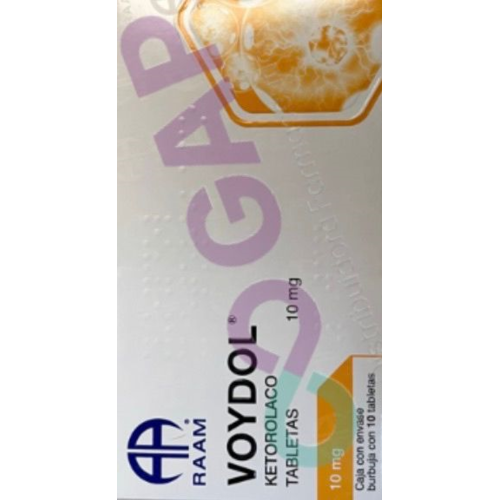 GE KETOROLACO VOYDOL 10 MG 10 TABLETAS