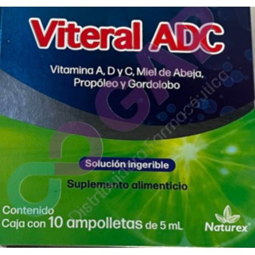 VITERAL ADC SOLUCION INGERIBLE CAJA C/10 AMP DE 5 ML