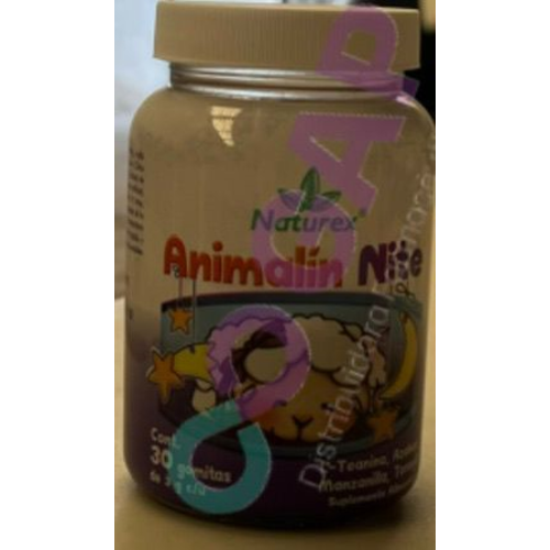 ANIMALIN NITE FCO C/30 GOMITAS