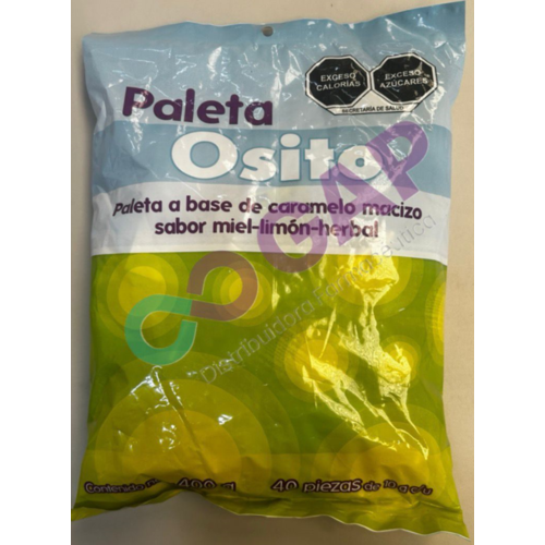PALETA OSITO BOLSA C/40 PZAS 400 G