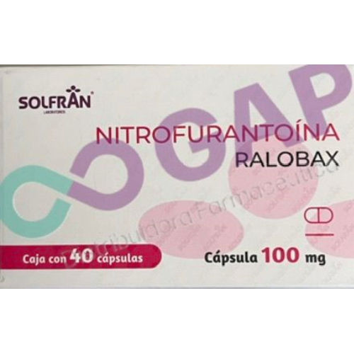 GE NITROFURANTOINA RALOBAX 100 MG 40 CAPSULAS
