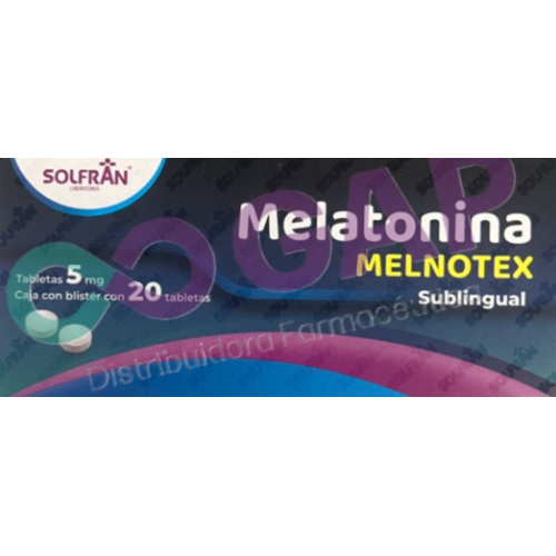 GE MELATONINA 5MG C/20 TAB SUBLINGUAL MELNOTEX