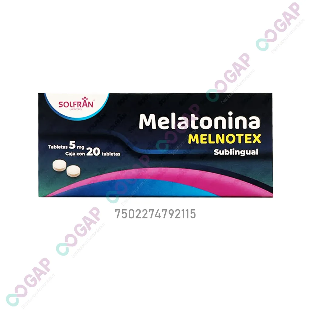 GE MELATONINA 5MG C/20 TAB SUBLINGUAL MELNOTEX