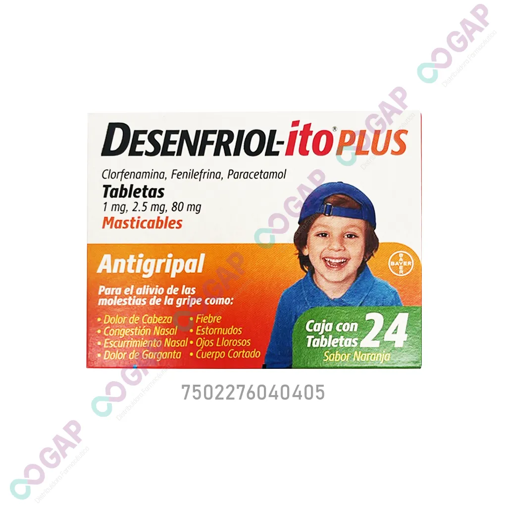 DESENFRIOL-ITO PLUS 24 TABLETAS MASTICABLES INF