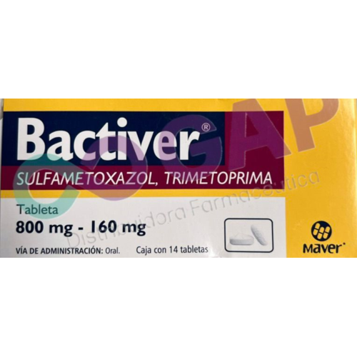 GE TRIMETO/SULFAME BACTIVER 800/160 MG 14 TABLETAS