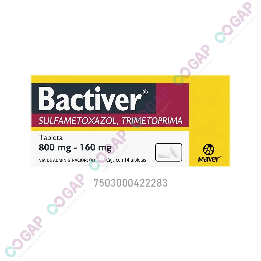 GE TRIMETO/SULFAME BACTIVER 800/160 MG 14 TABLETAS