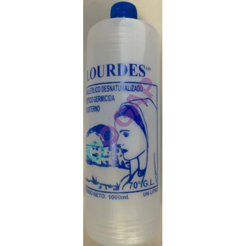 ALCOHOL DESNATURALIZADO ETILICO 70% LOURDES FCO 125 ML