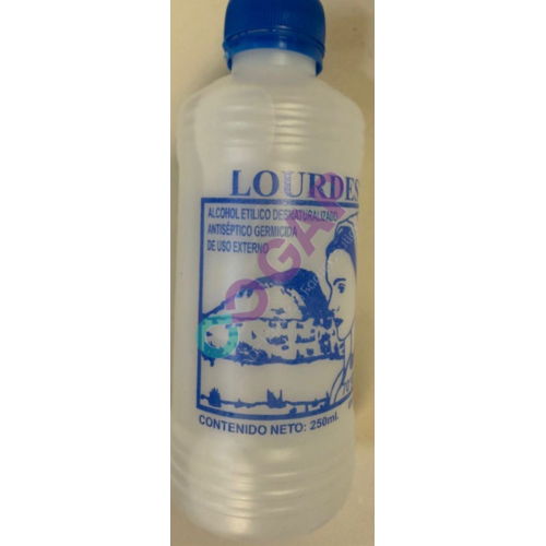ALCOHOL DESNATURALIZADO ETILICO 70% LOURDES FCO 250 ML
