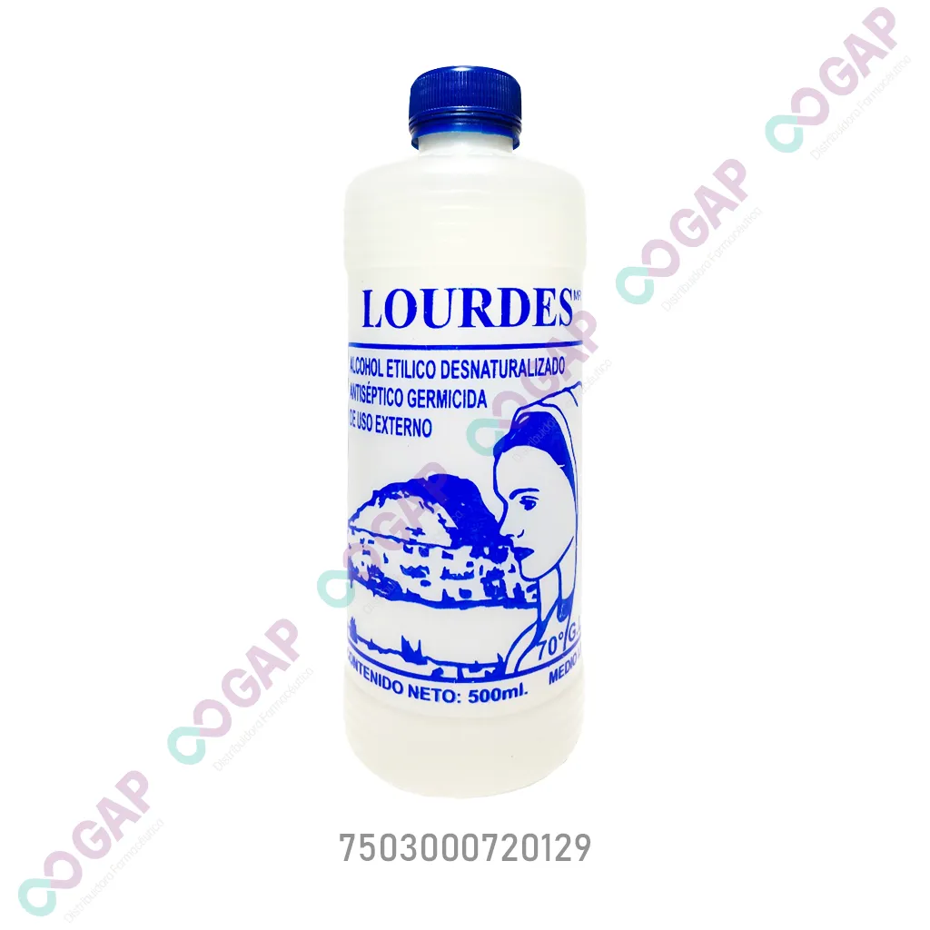 ALCOHOL ETILICO DESNATURALIZADO LOURDES 70% 500 ML