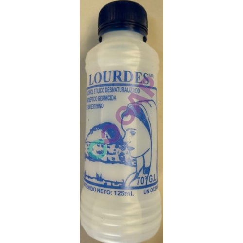 ALCOHOL ETILICO DESNATURALIZADO LOURDES 70% 1000 ML