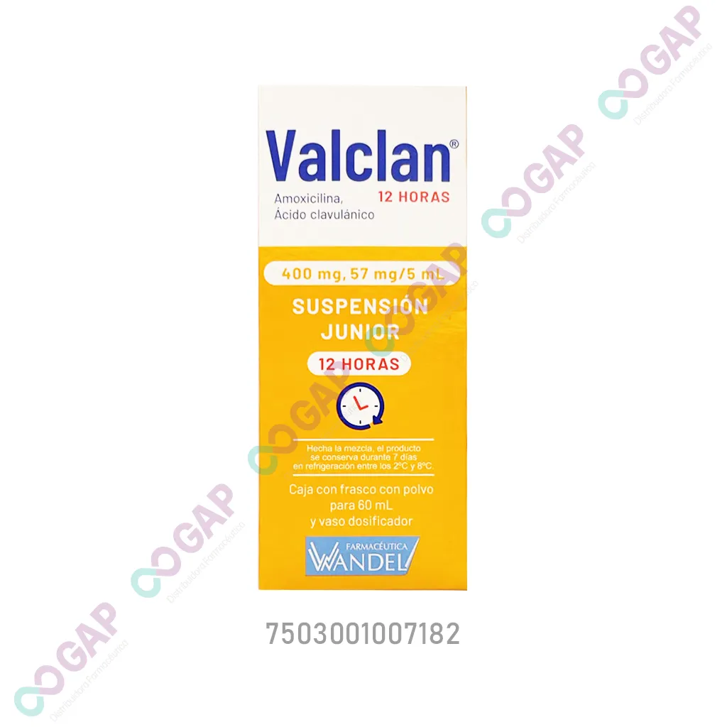 GE AMOXI/CLAVU VALCLAN 400/57MG/5ML SUSP JUNIOR 60 ML