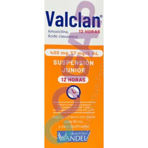 GE AMOXI/CLAVU VALCLAN 400/57MG/5ML SUSP JUNIOR 60 ML