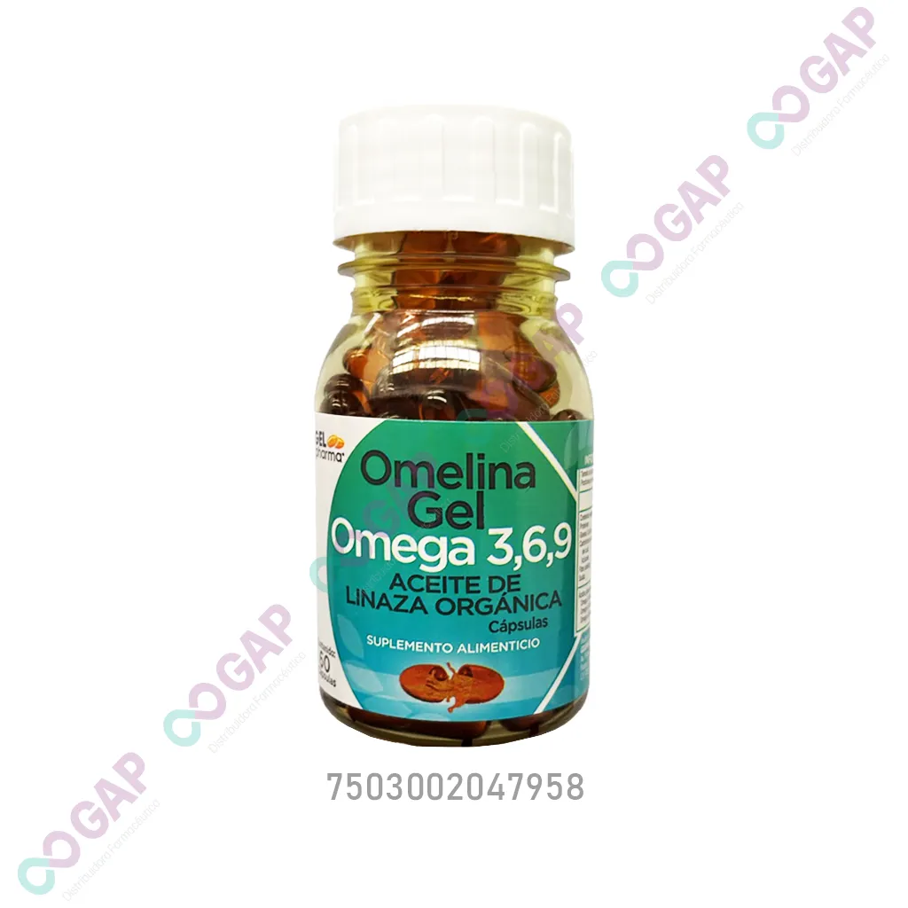 OMELINA GEL OMEGAS 3,6,9, 60 CAPSULAS