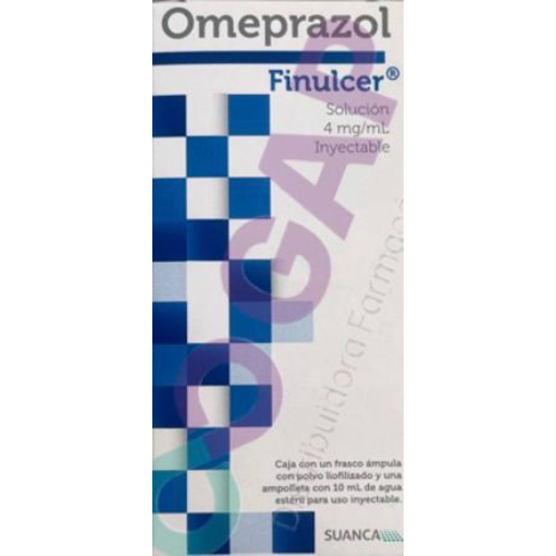 GE OMEPRAZOL FINULCER SOL INY AMP 10 ML