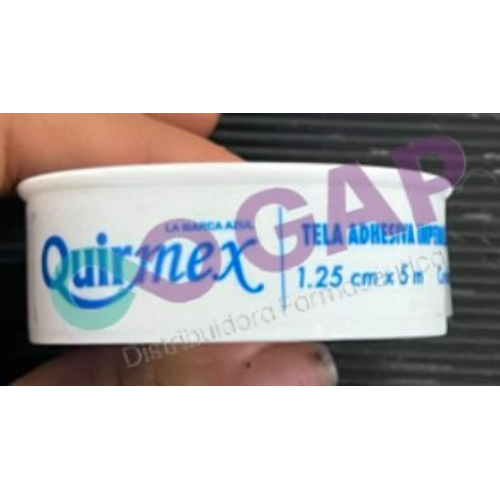 TELA ADHESIVA QUIRMEX 1.25CMx5M 1 PZS