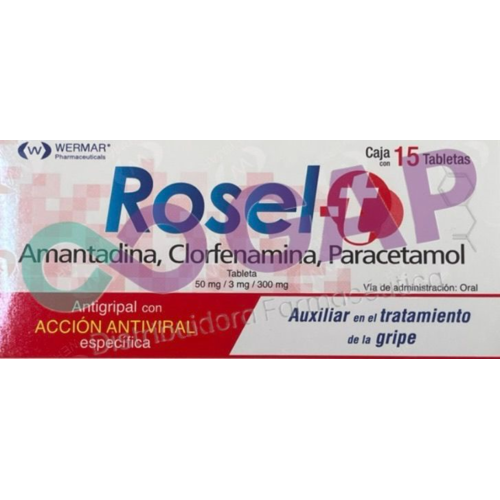 GE AMAN/CLORF/PARAC ROSEL T 15 TABLETAS
