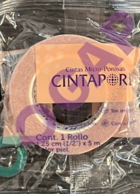 CINTA MICROPOROSA PIEL 1.25CMx10M LOMAC